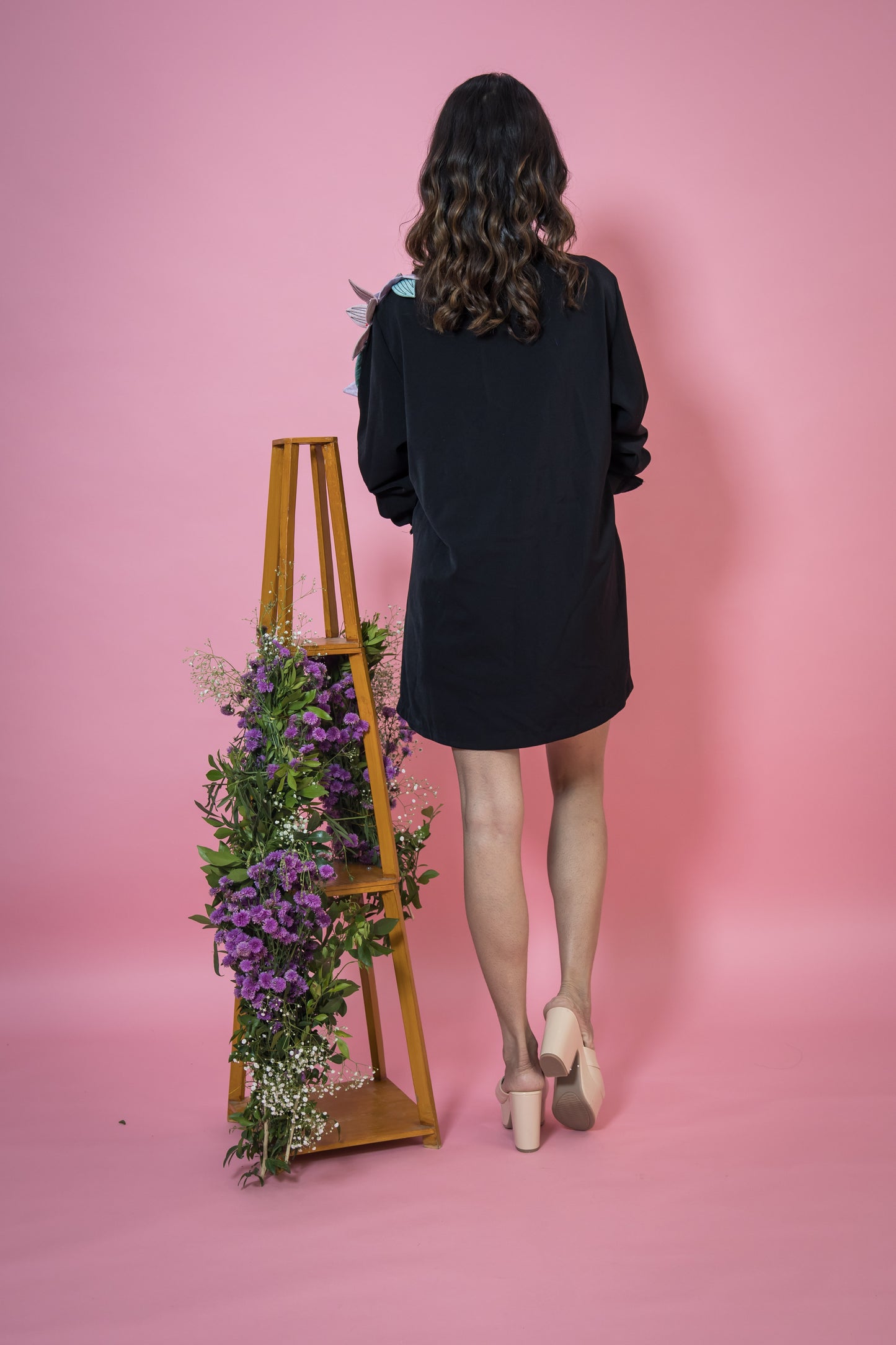 Gulbaz Blazer Dress- Black