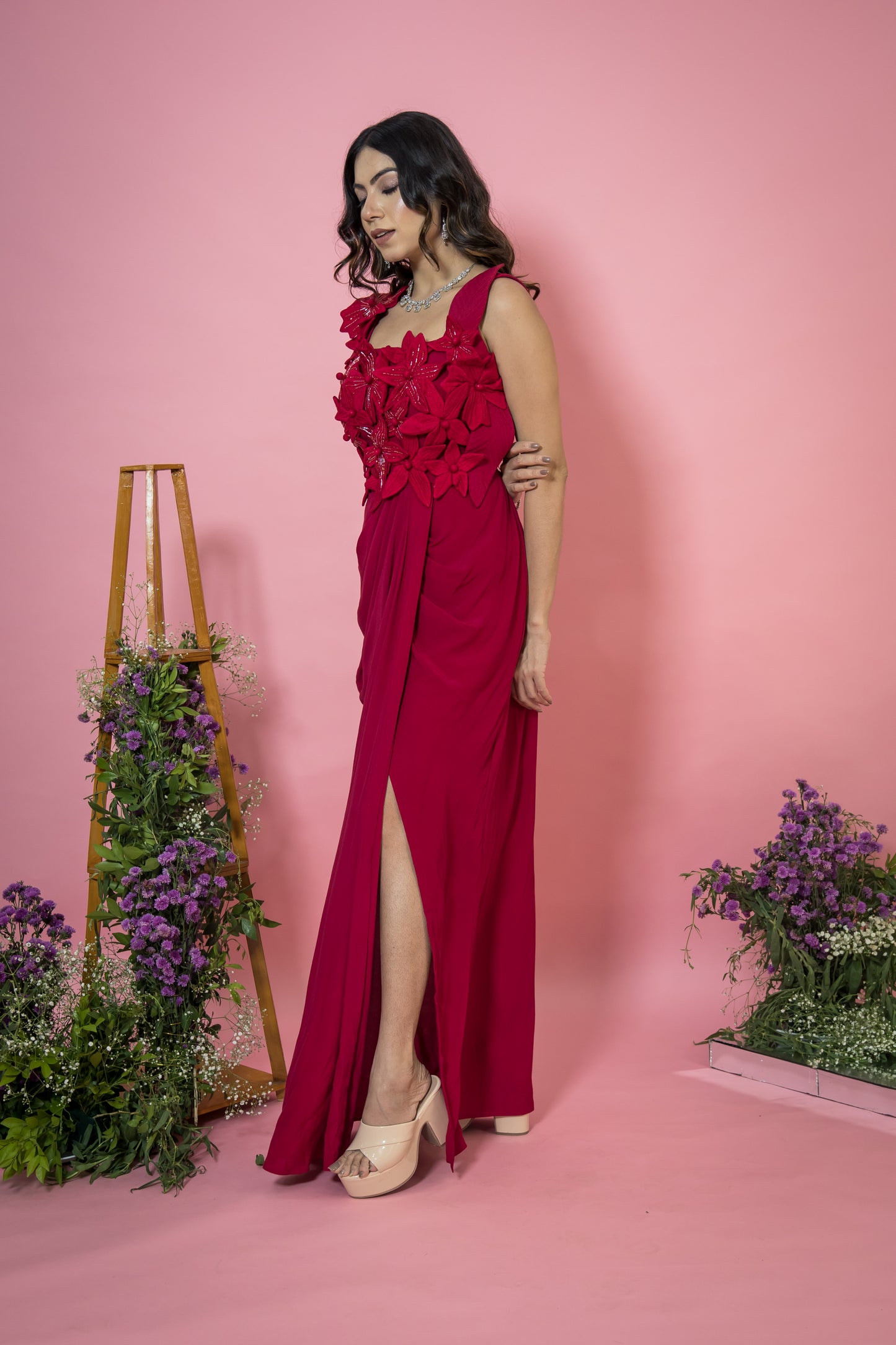 Gul Drape Gown