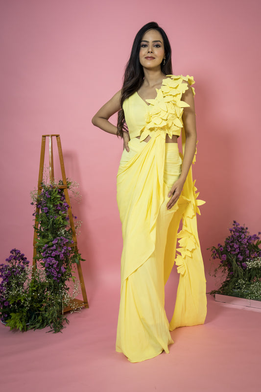 Gul Drape Saree