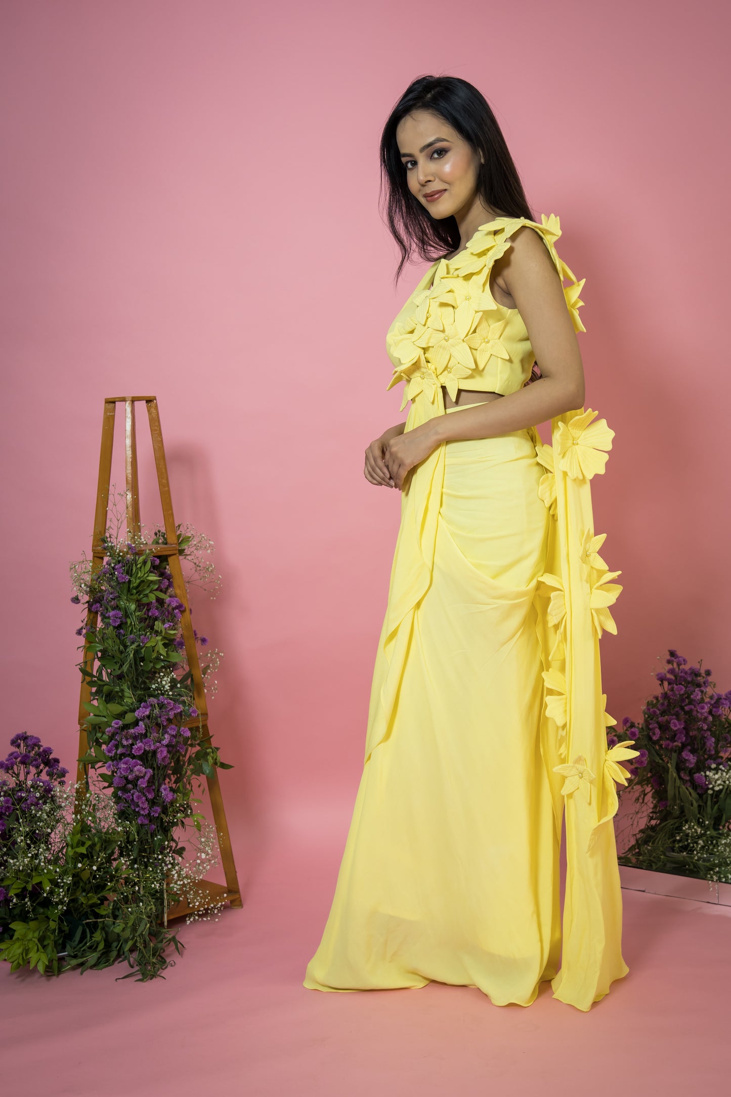 Gul Drape Saree