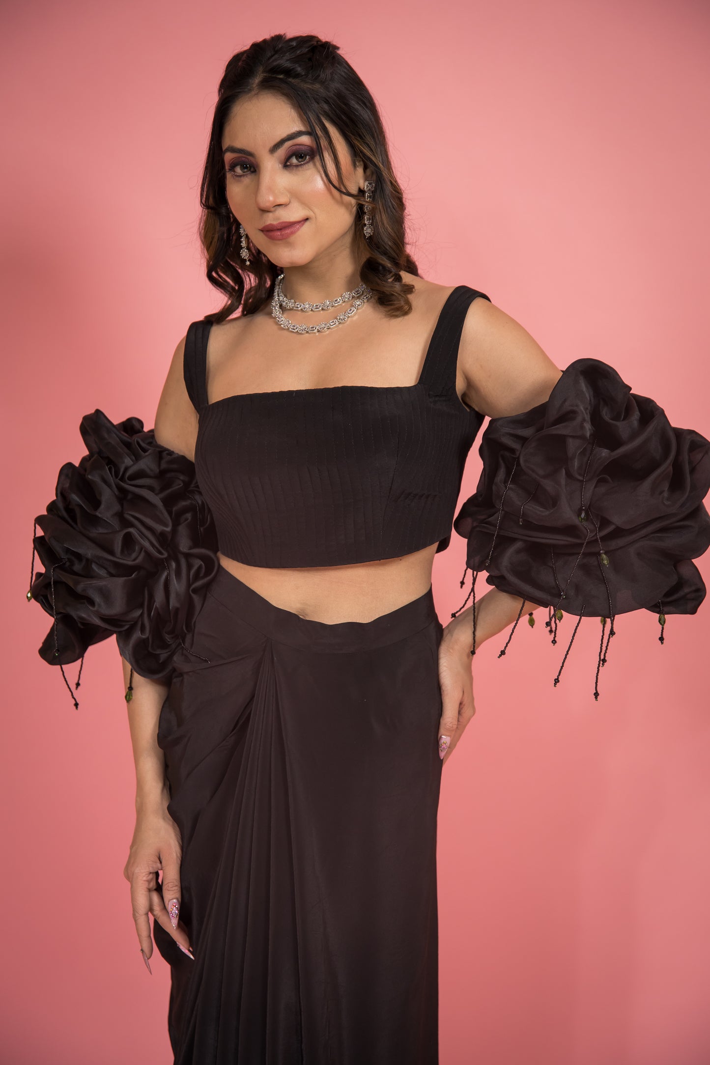 The Scrunchie Draped Skirt Set