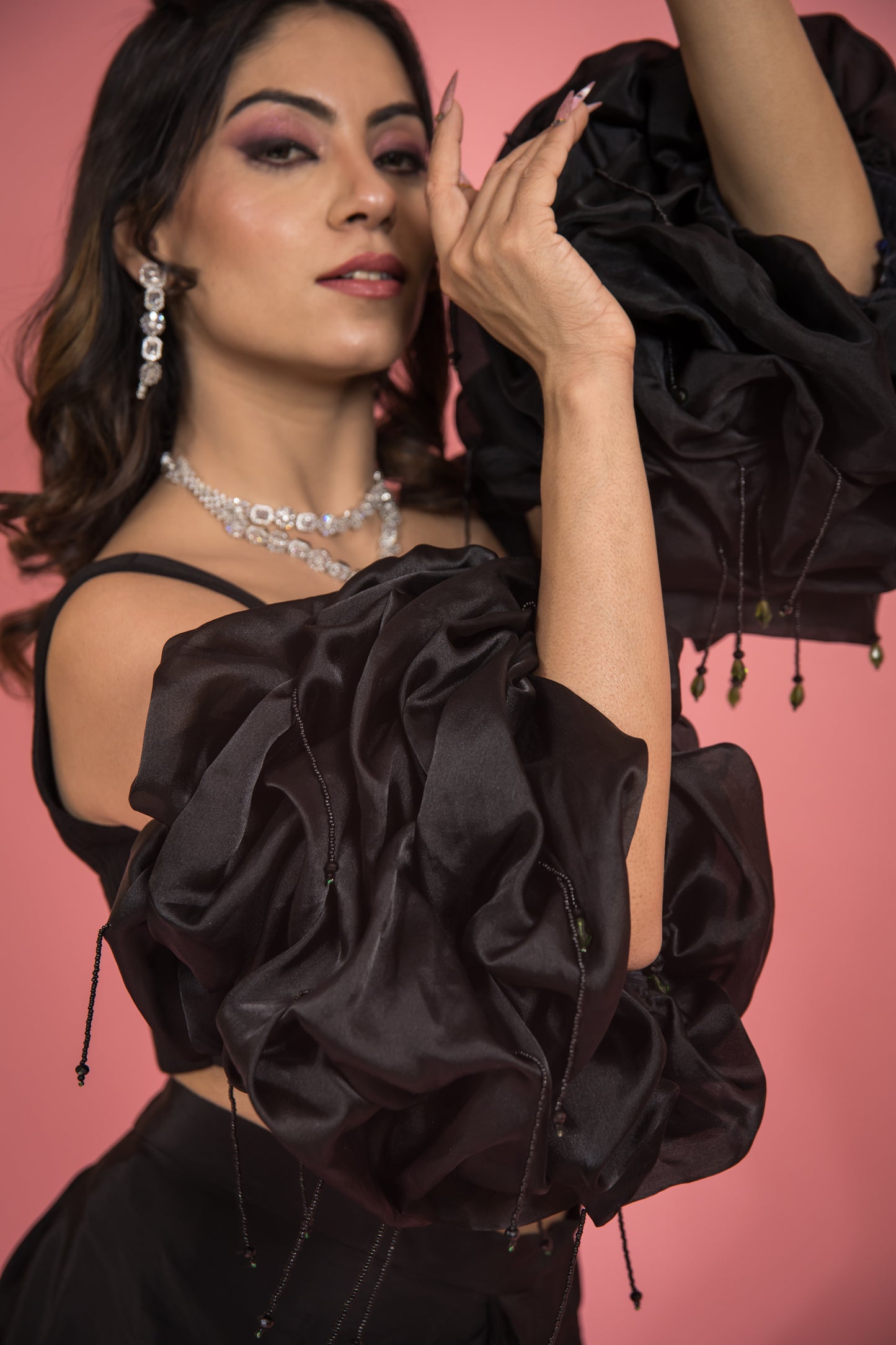 The Scrunchie Draped Skirt Set