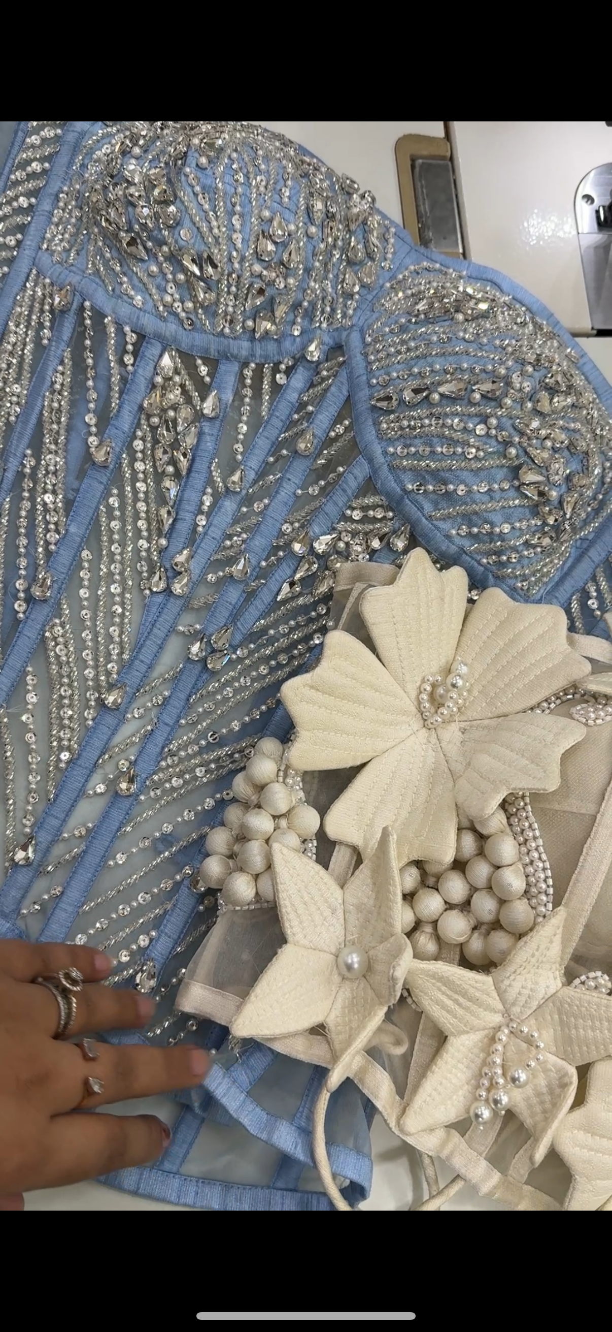 Diamanté Corset Saree