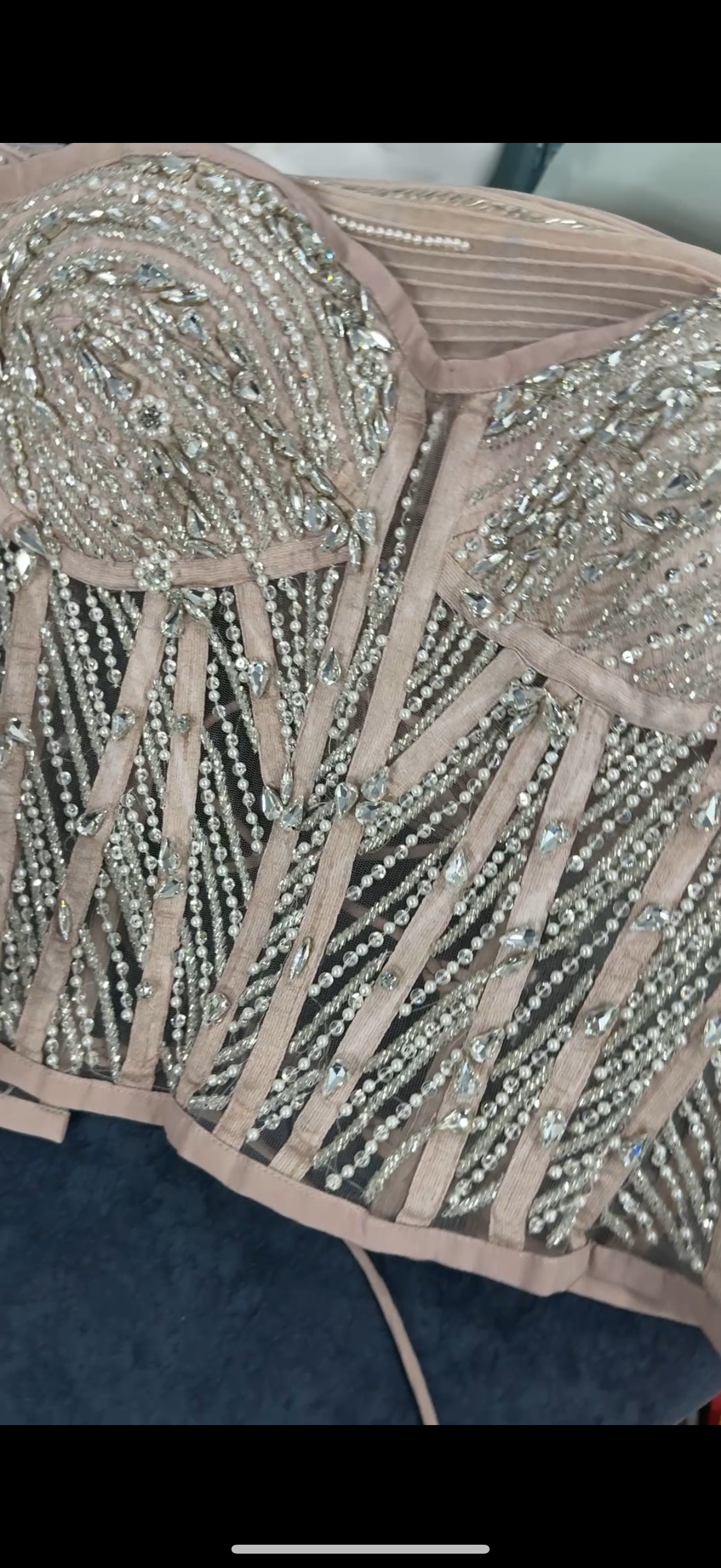 Diamanté Corset Saree