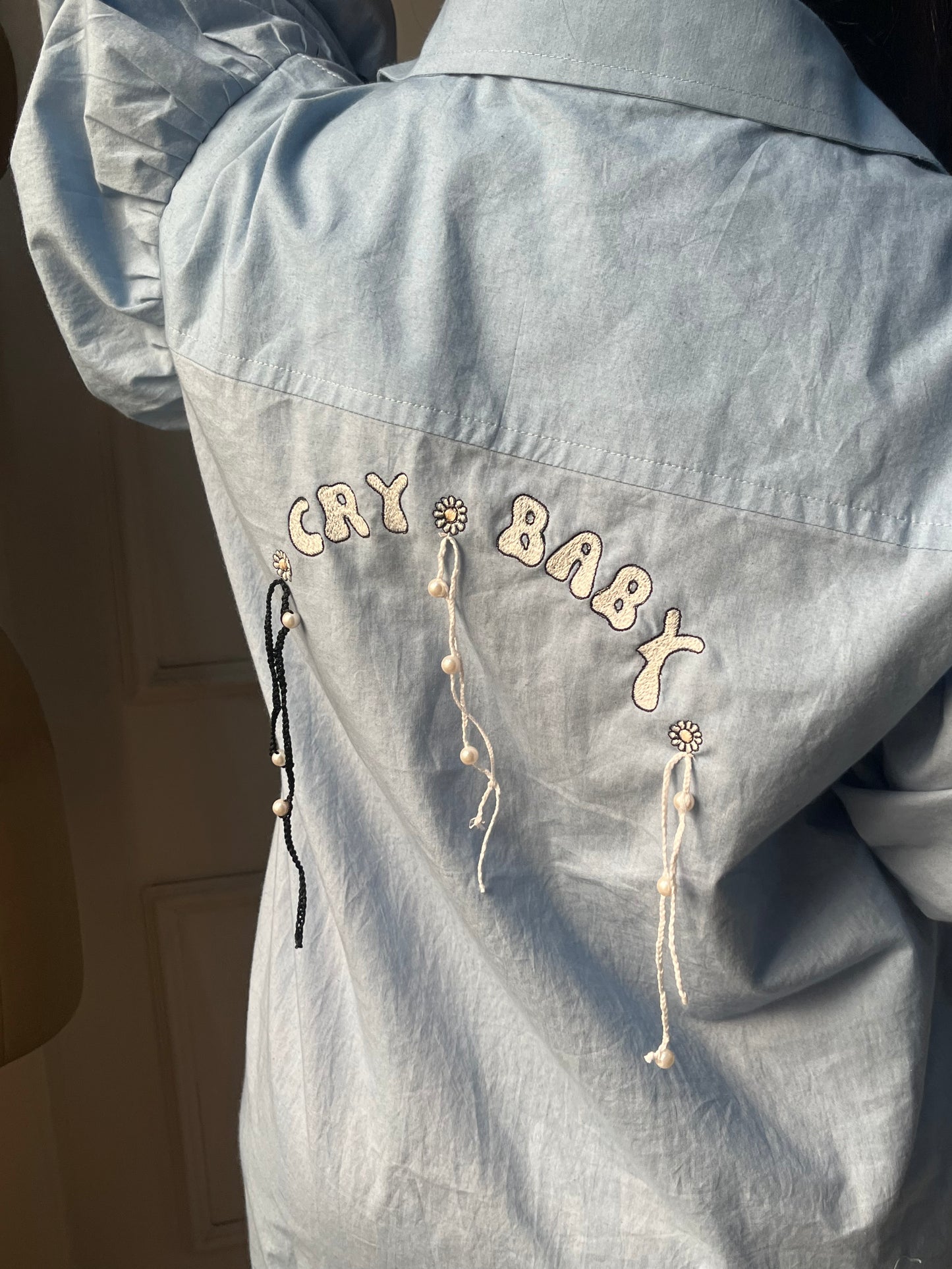 Blue Crybaby Shirt Dress