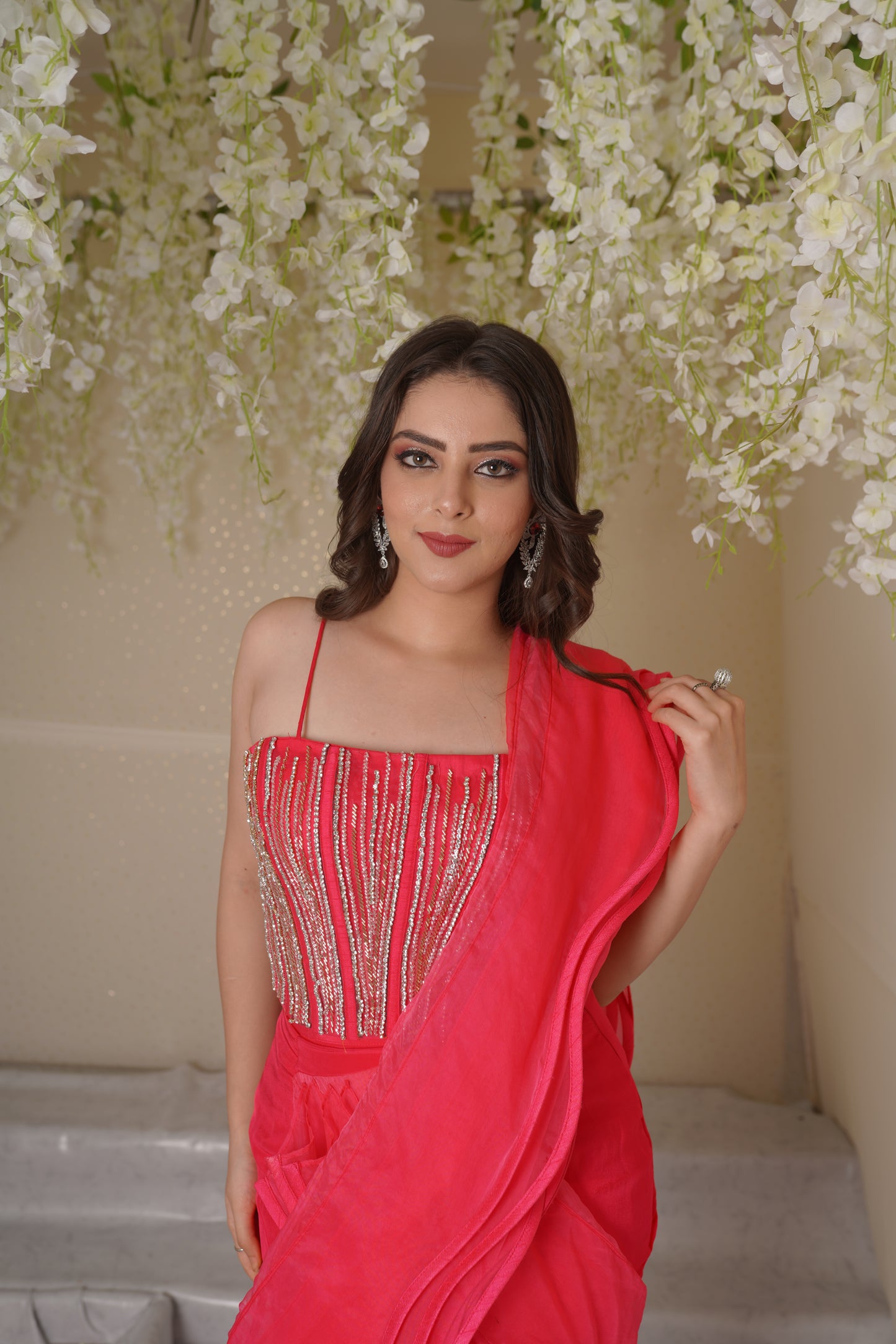 Nova Coset with Textured Pallu