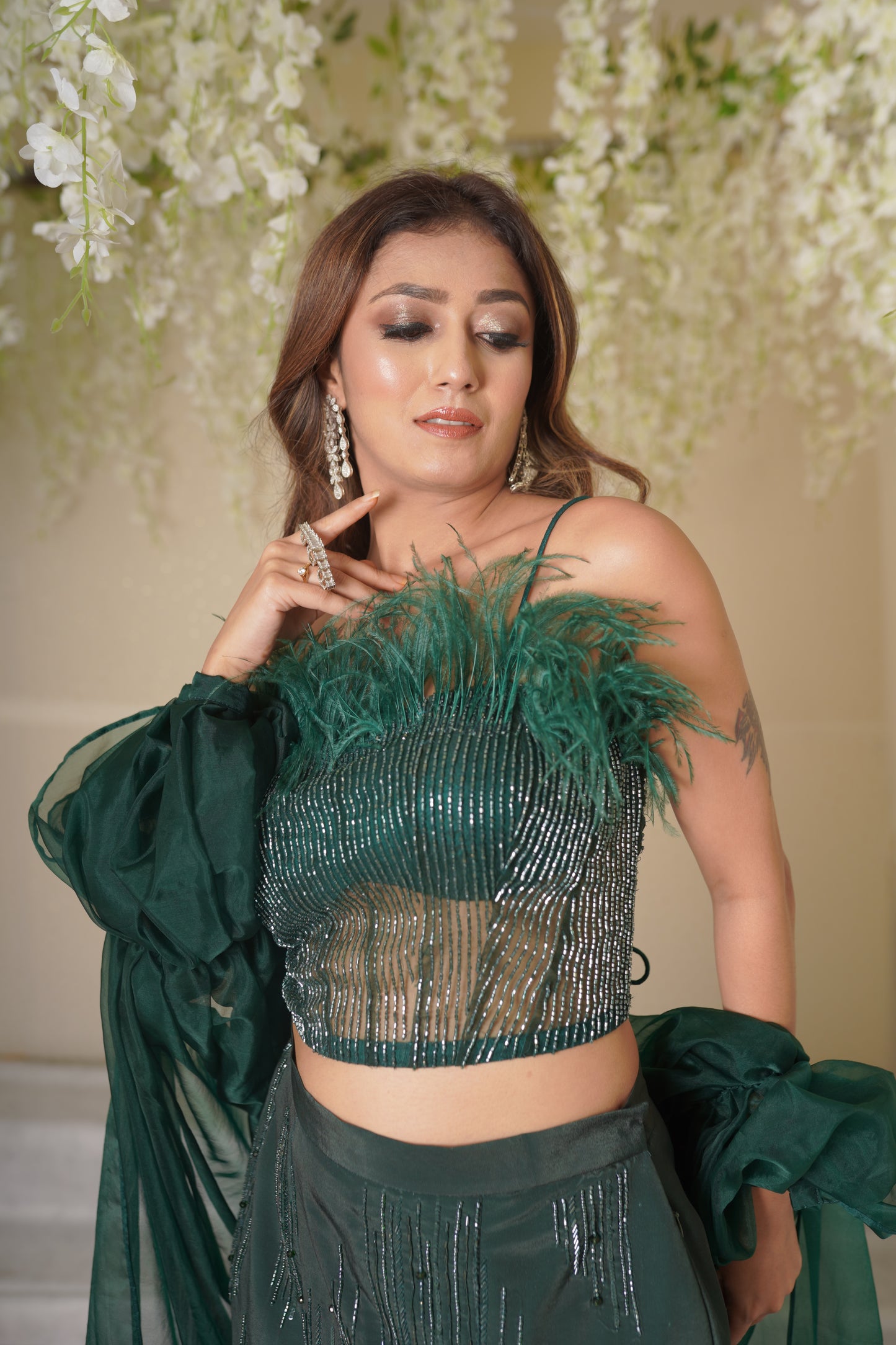 Mia Scrunchie Dupatta Corset Lehenga