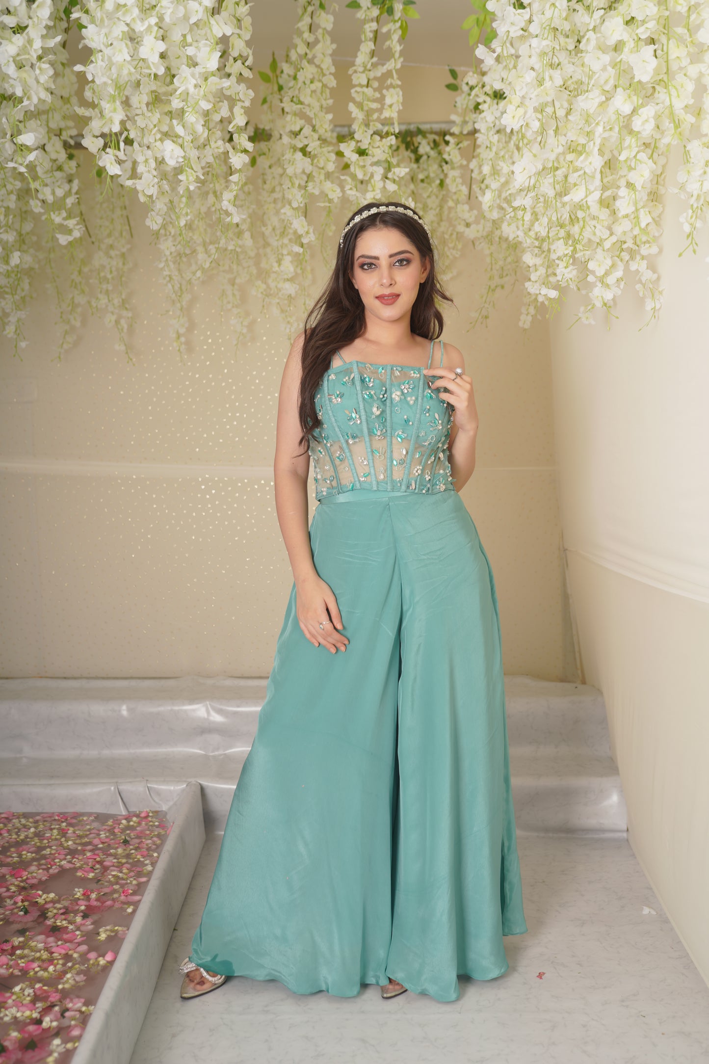 Kiara Corset with Lehenga Palazzo