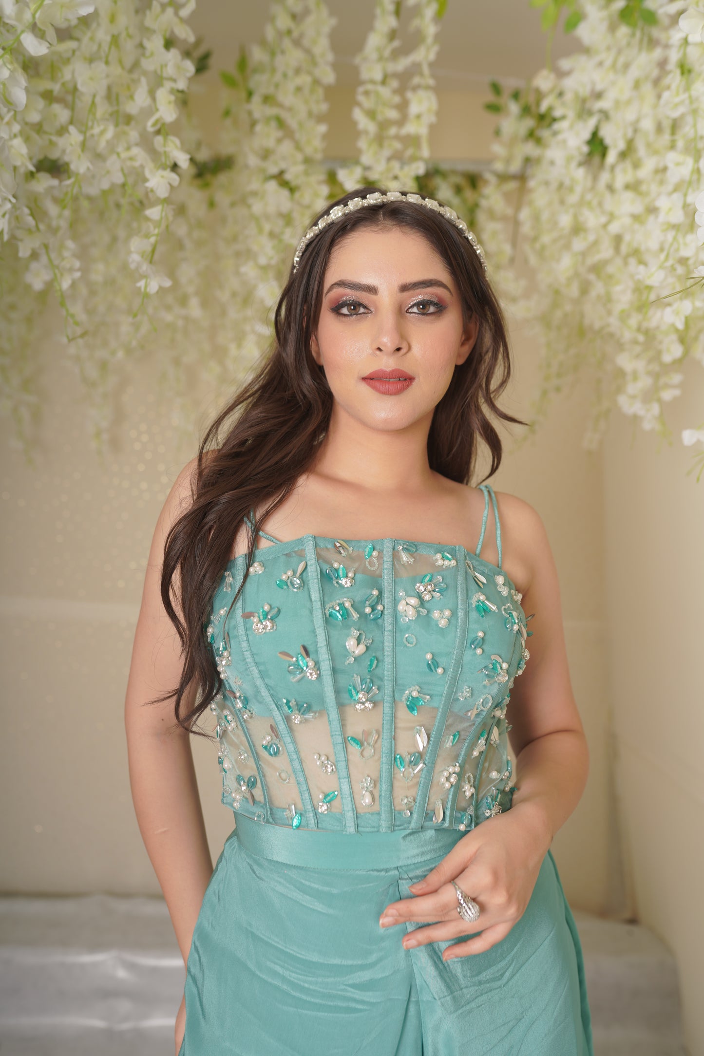 Kiara Corset with Lehenga Palazzo