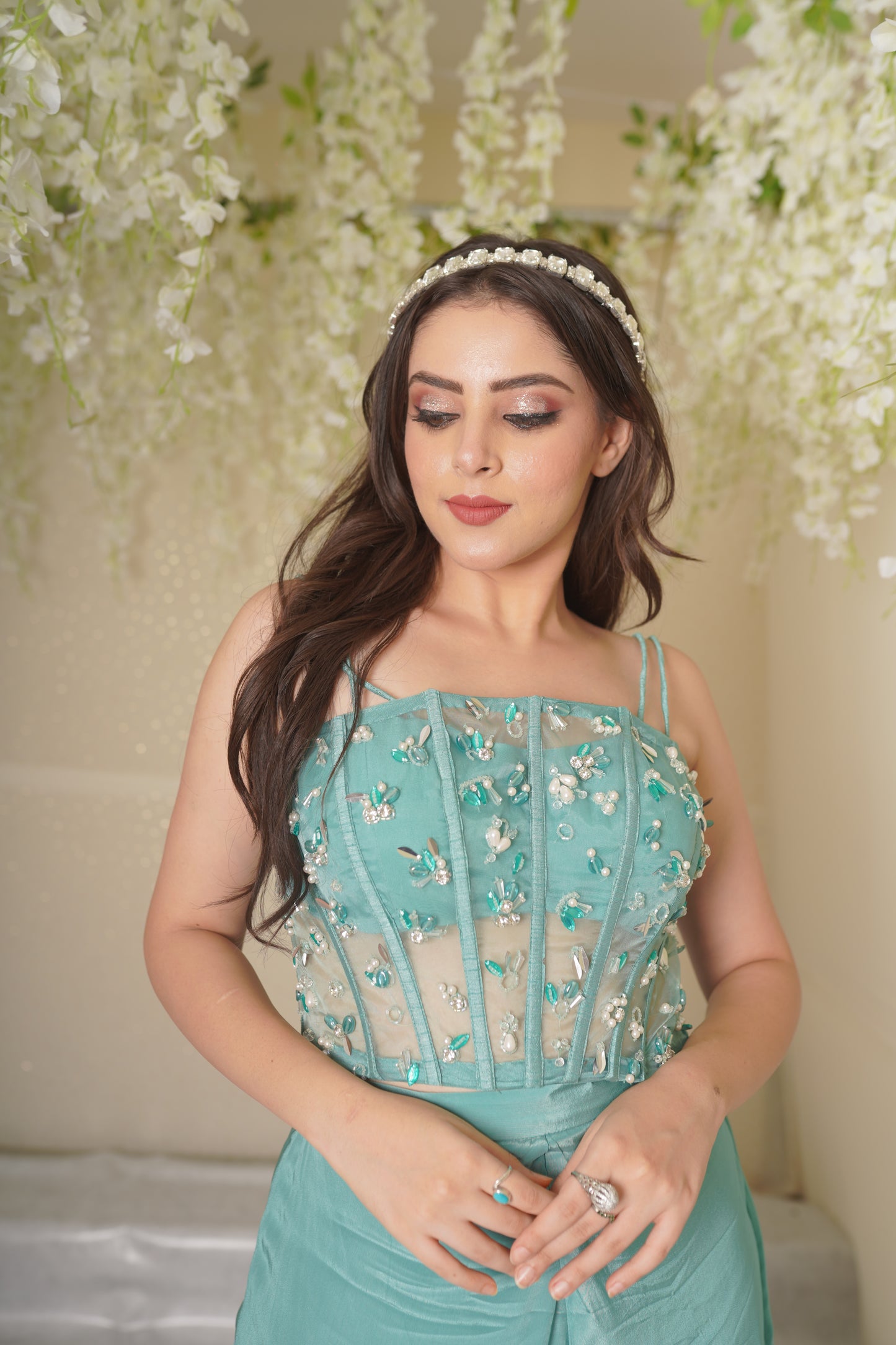 Kiara Corset with Lehenga Palazzo