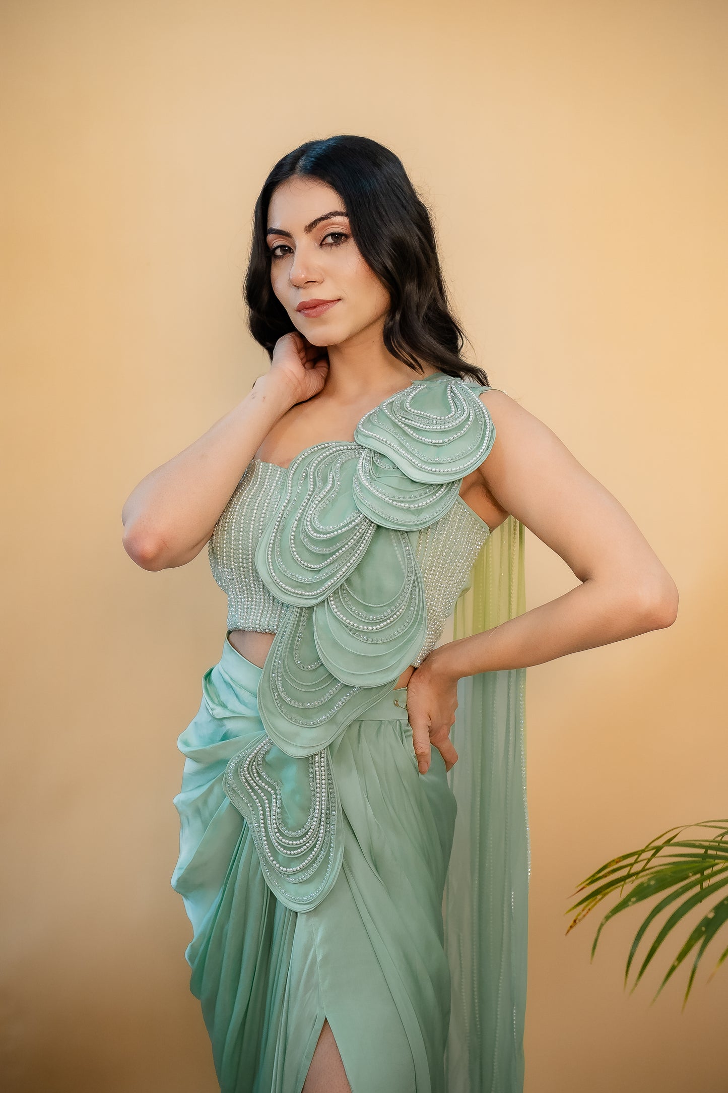 Rhea Mint Saree