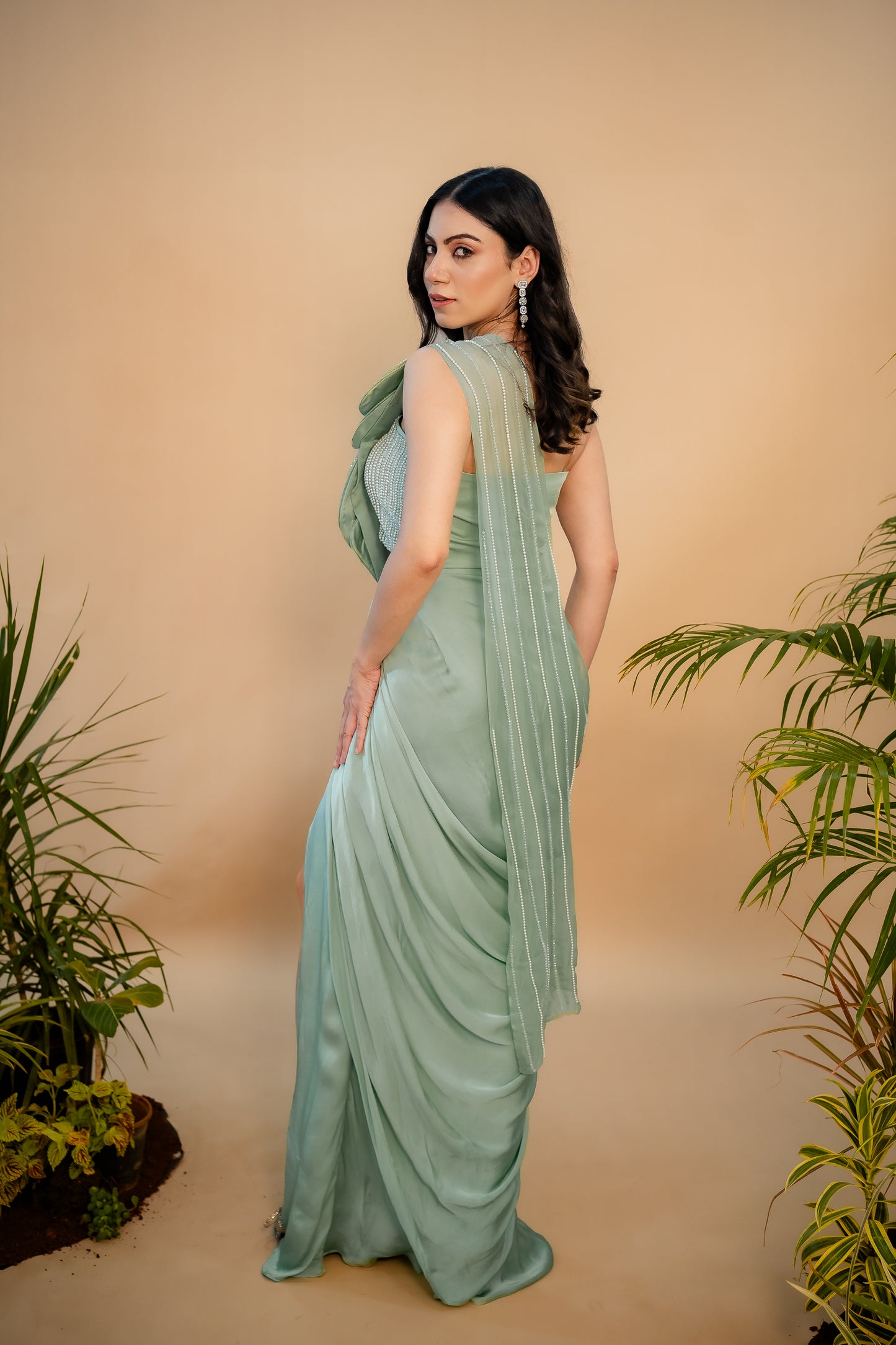 Rhea Mint Saree