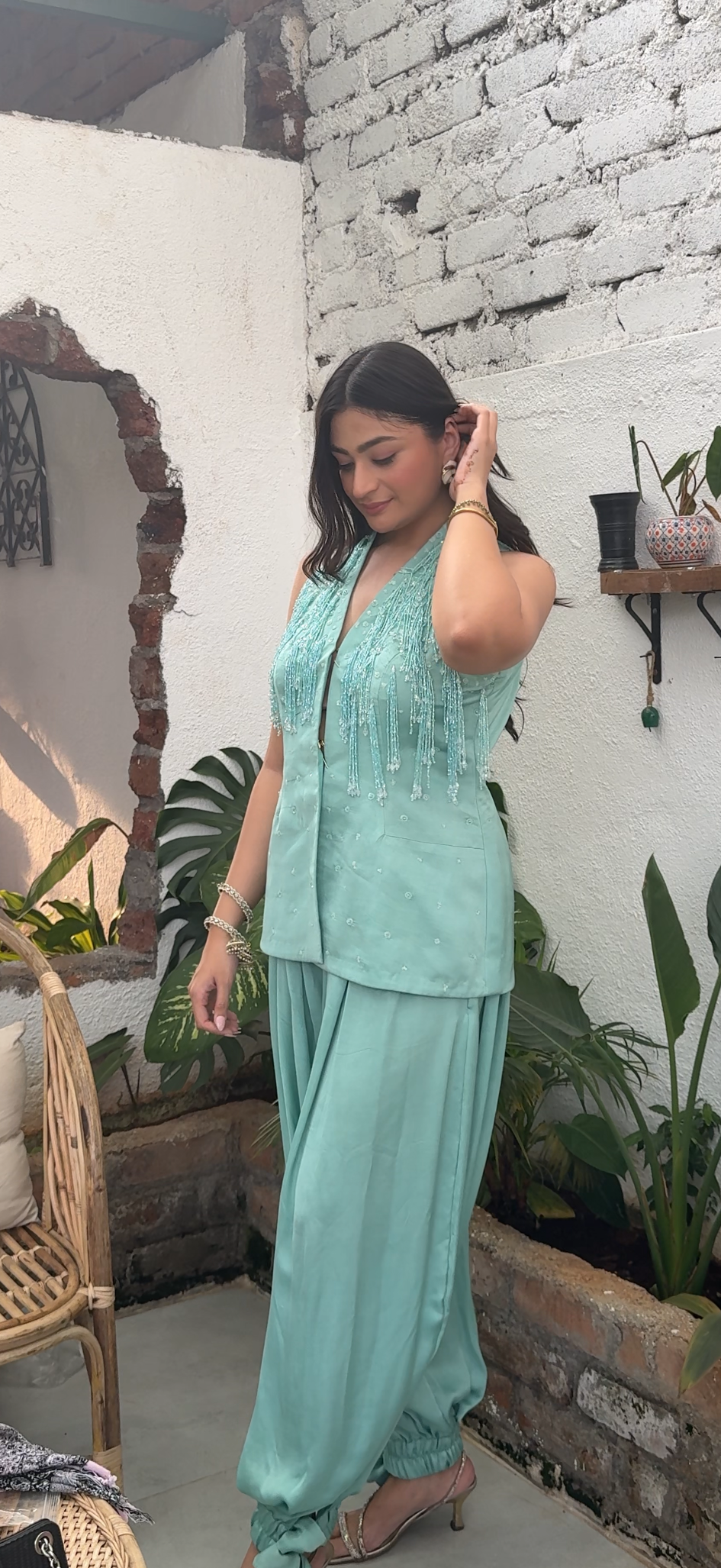 Tiffany Blue Tassel Coord