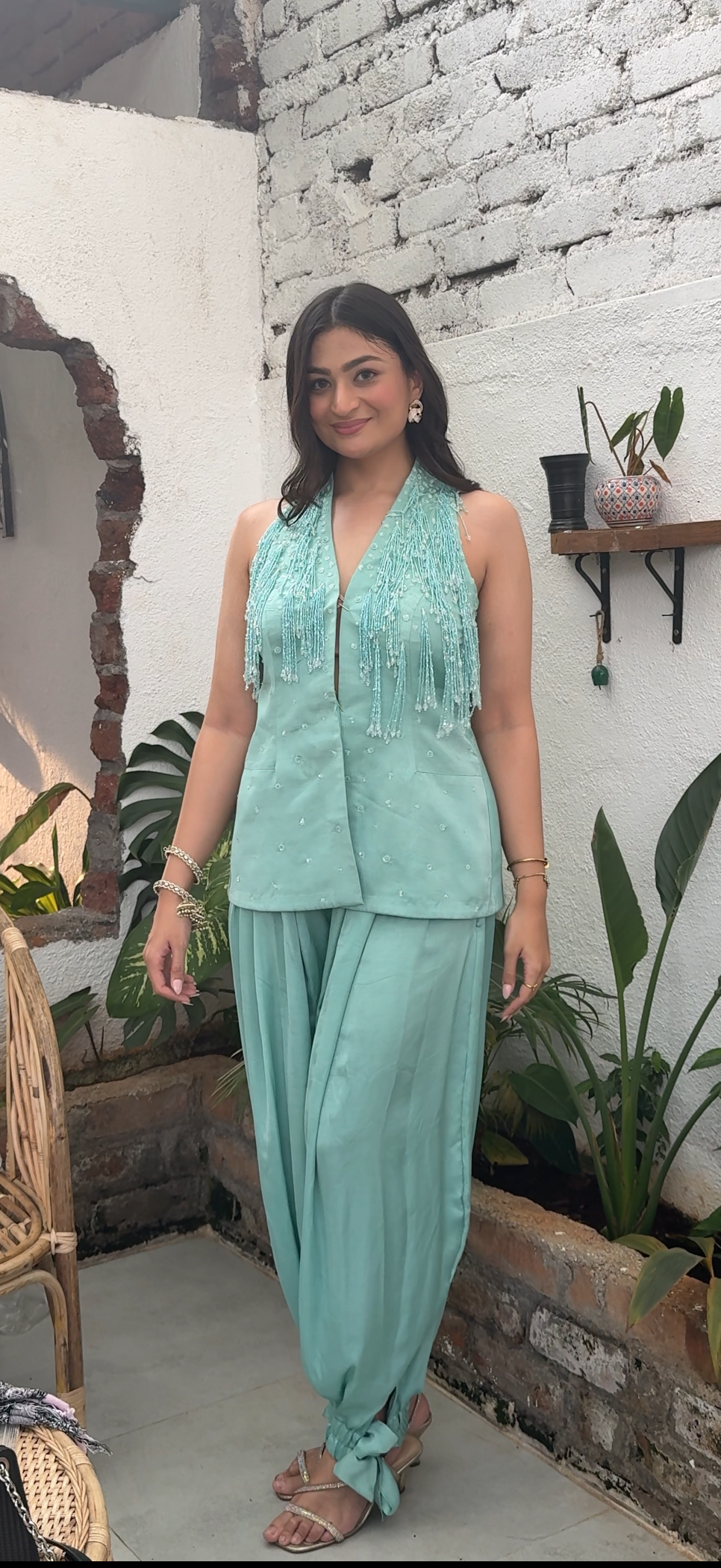 Tiffany Blue Tassel Coord