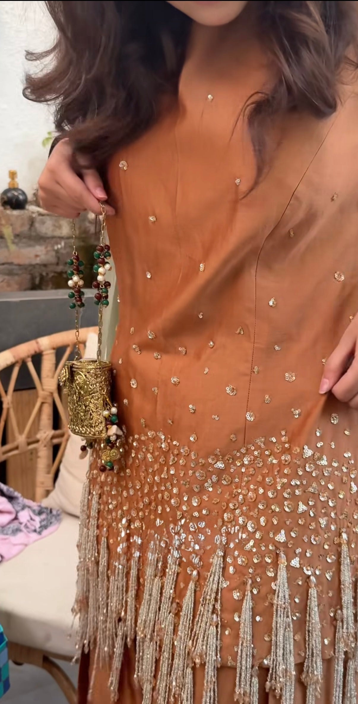 Rusty-Brown Kurta Set