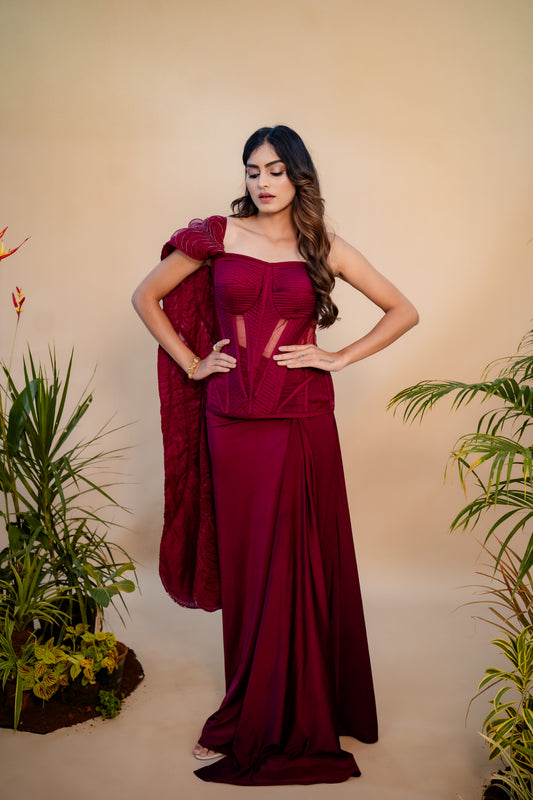 Mira Corset Saree